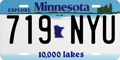 MN license plate 719NYU