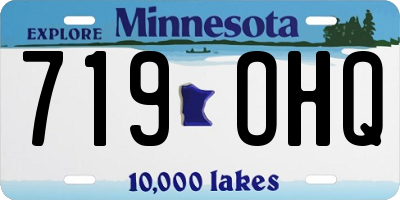 MN license plate 719OHQ
