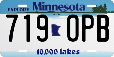 MN license plate 719OPB