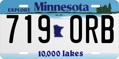 MN license plate 719ORB