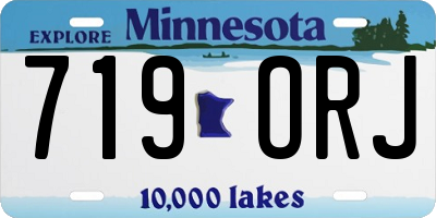 MN license plate 719ORJ