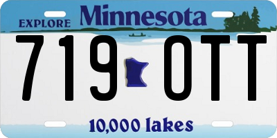 MN license plate 719OTT