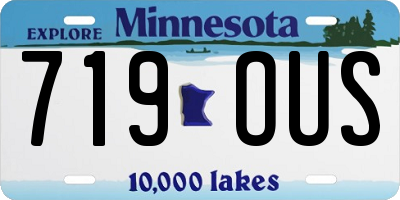 MN license plate 719OUS