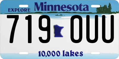 MN license plate 719OUU