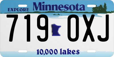 MN license plate 719OXJ