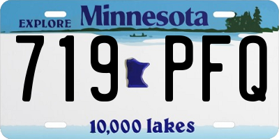 MN license plate 719PFQ
