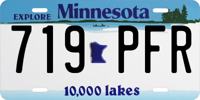 MN license plate 719PFR