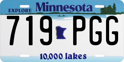 MN license plate 719PGG