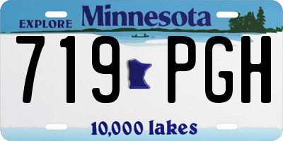 MN license plate 719PGH