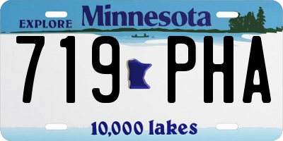 MN license plate 719PHA