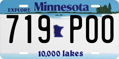 MN license plate 719POO