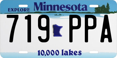 MN license plate 719PPA
