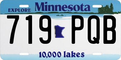 MN license plate 719PQB
