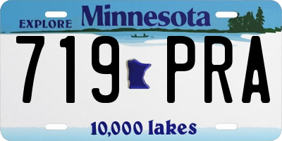 MN license plate 719PRA