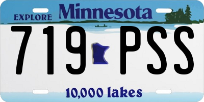 MN license plate 719PSS