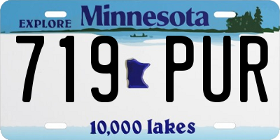 MN license plate 719PUR