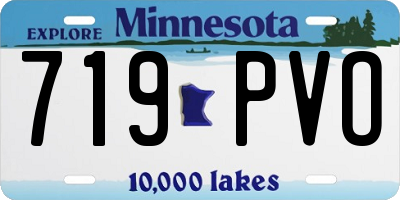 MN license plate 719PVO