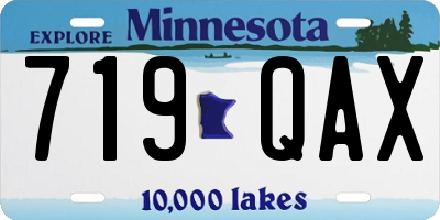 MN license plate 719QAX