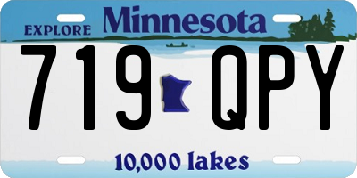 MN license plate 719QPY