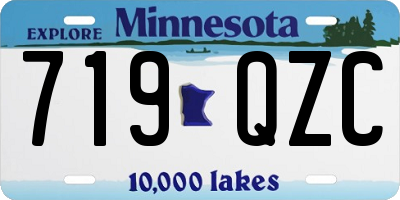 MN license plate 719QZC