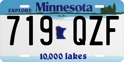 MN license plate 719QZF