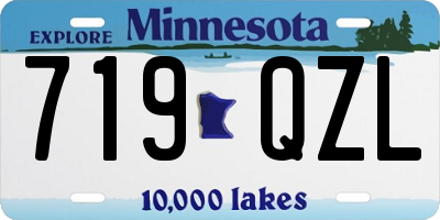 MN license plate 719QZL