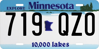 MN license plate 719QZO