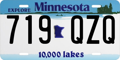 MN license plate 719QZQ