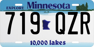 MN license plate 719QZR