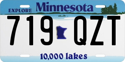 MN license plate 719QZT
