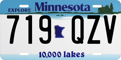 MN license plate 719QZV