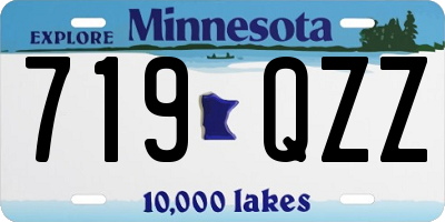 MN license plate 719QZZ