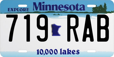 MN license plate 719RAB