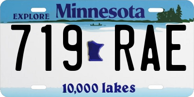 MN license plate 719RAE