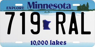 MN license plate 719RAL
