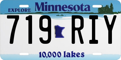 MN license plate 719RIY