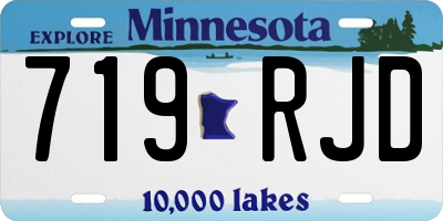 MN license plate 719RJD