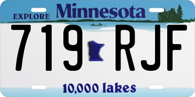 MN license plate 719RJF