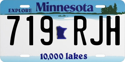 MN license plate 719RJH