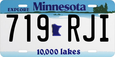 MN license plate 719RJI