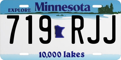 MN license plate 719RJJ