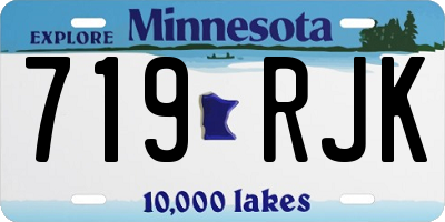 MN license plate 719RJK