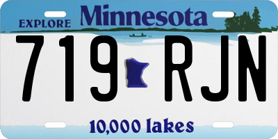 MN license plate 719RJN