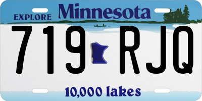 MN license plate 719RJQ