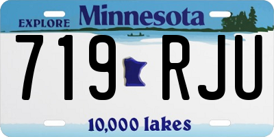 MN license plate 719RJU
