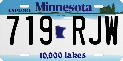 MN license plate 719RJW