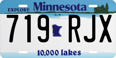 MN license plate 719RJX