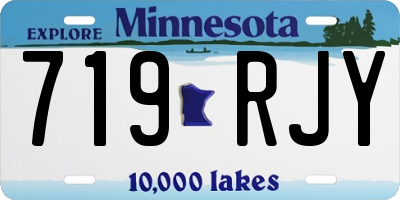 MN license plate 719RJY