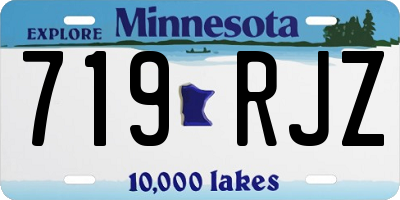 MN license plate 719RJZ