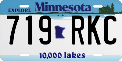 MN license plate 719RKC